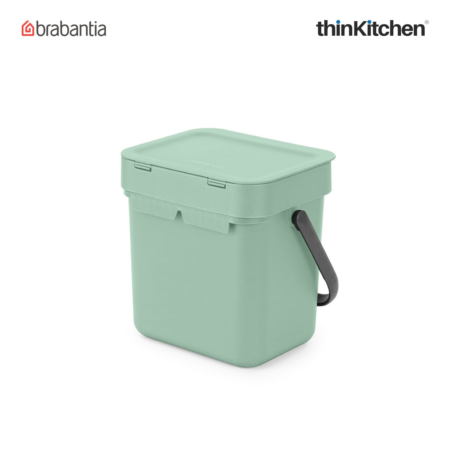 Brabantia, Sort&Go, Dustbin, Sort & Go Waste Bin, 3 Litre, Jade Green - 6