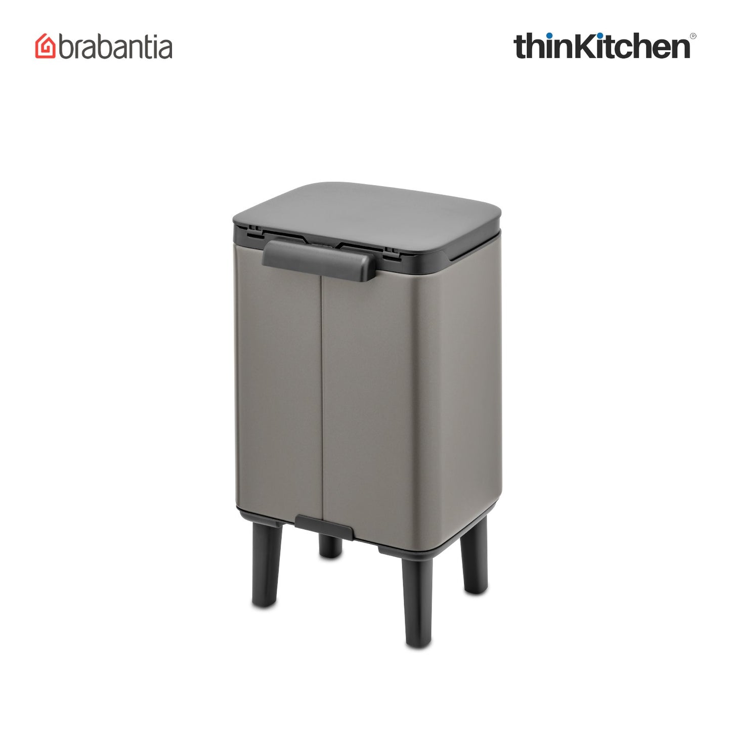Brabantia Bo Waste Bin Hi 4 Litre Platinum