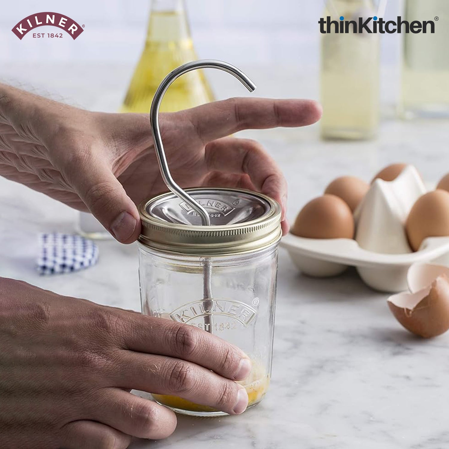 Kilner Mayonnaise & Sauce Jar Set - 3