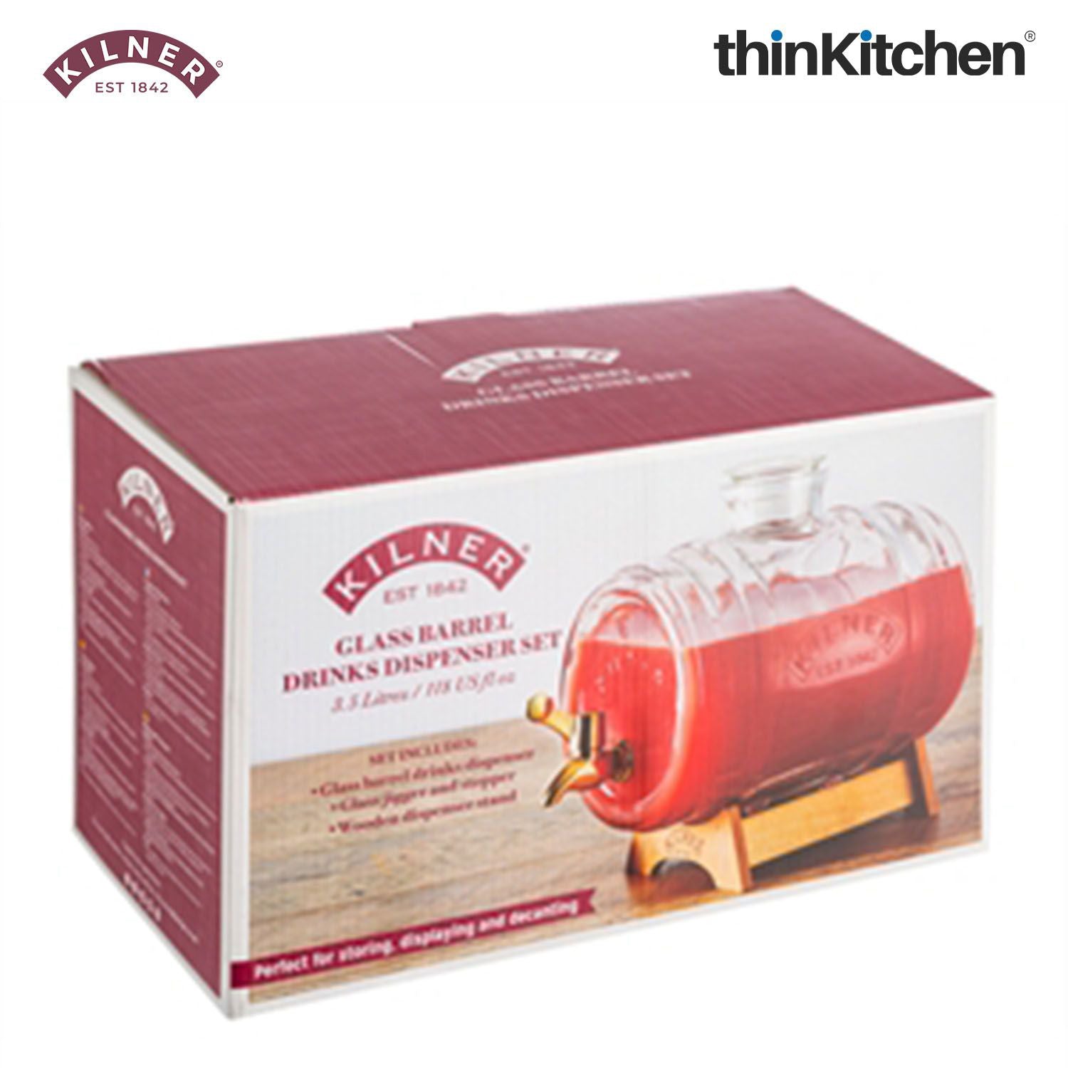 Kilner Barrel Drinks Dispenser – 3.5L - 4