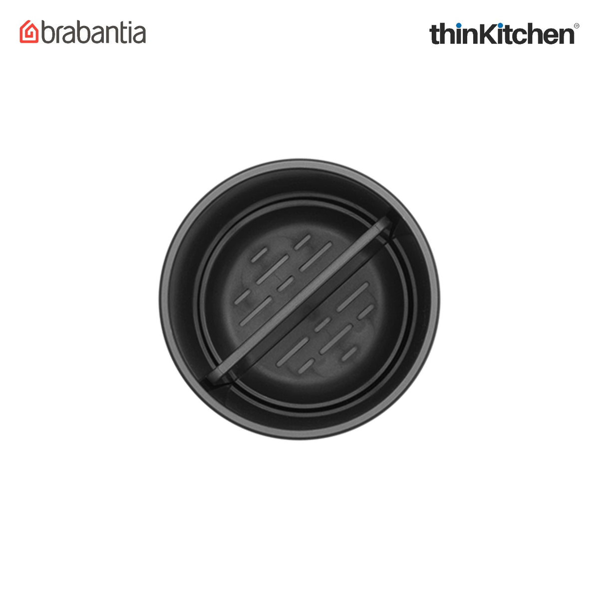 Brabantia Renew Toothbrush Holder, With Insert - Dark Grey