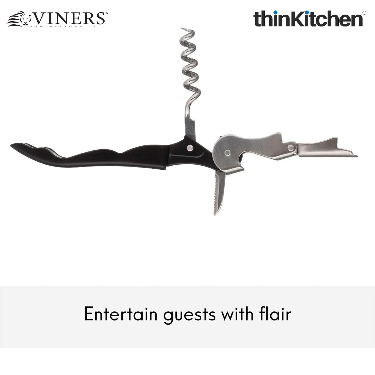 Viners Corkscrew – Two-Step Double-Lever with Retractable Blade