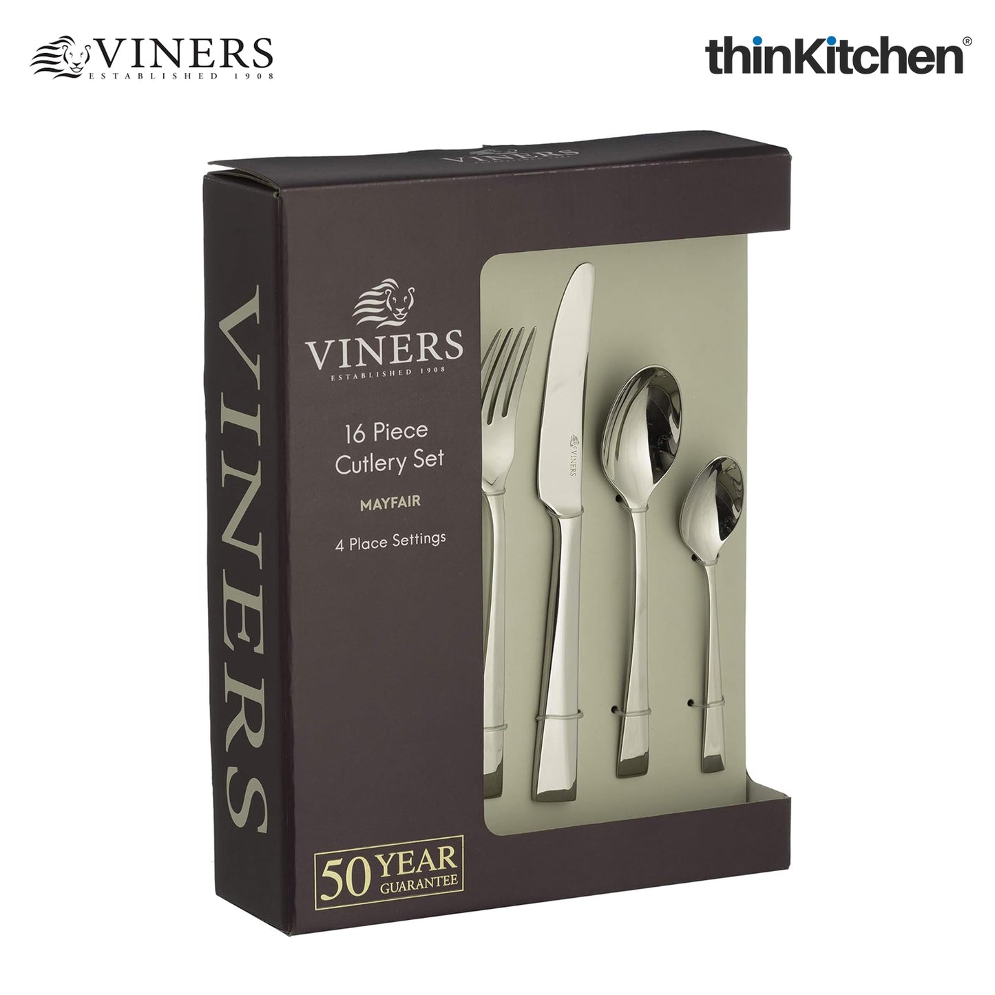 Viners Mayfair 18/10 16-Piece Cutlery Giftbox Set