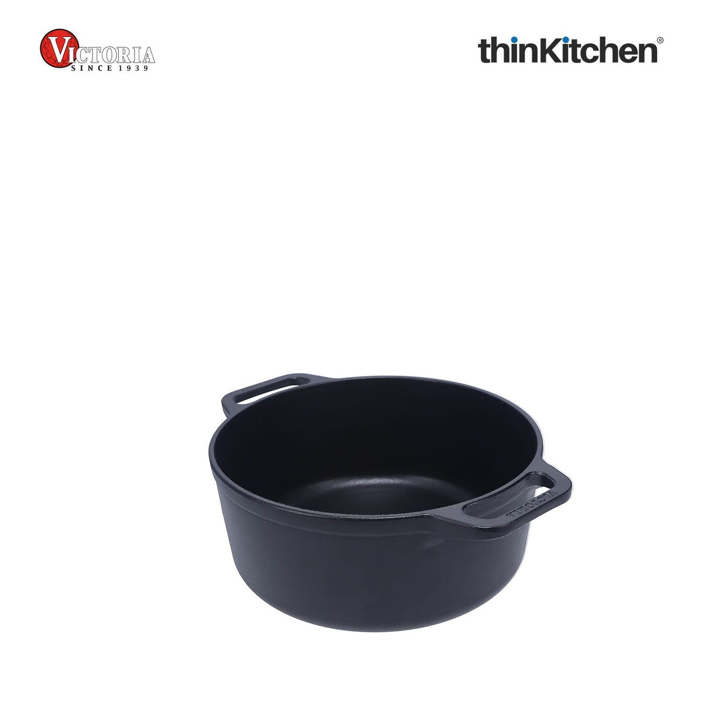 Victoria 7-Quart Cast Iron Dutch Oven with Lid and Dual Loop Handles, Seasoned with Flaxseed Oil, Made in Colombia, Black