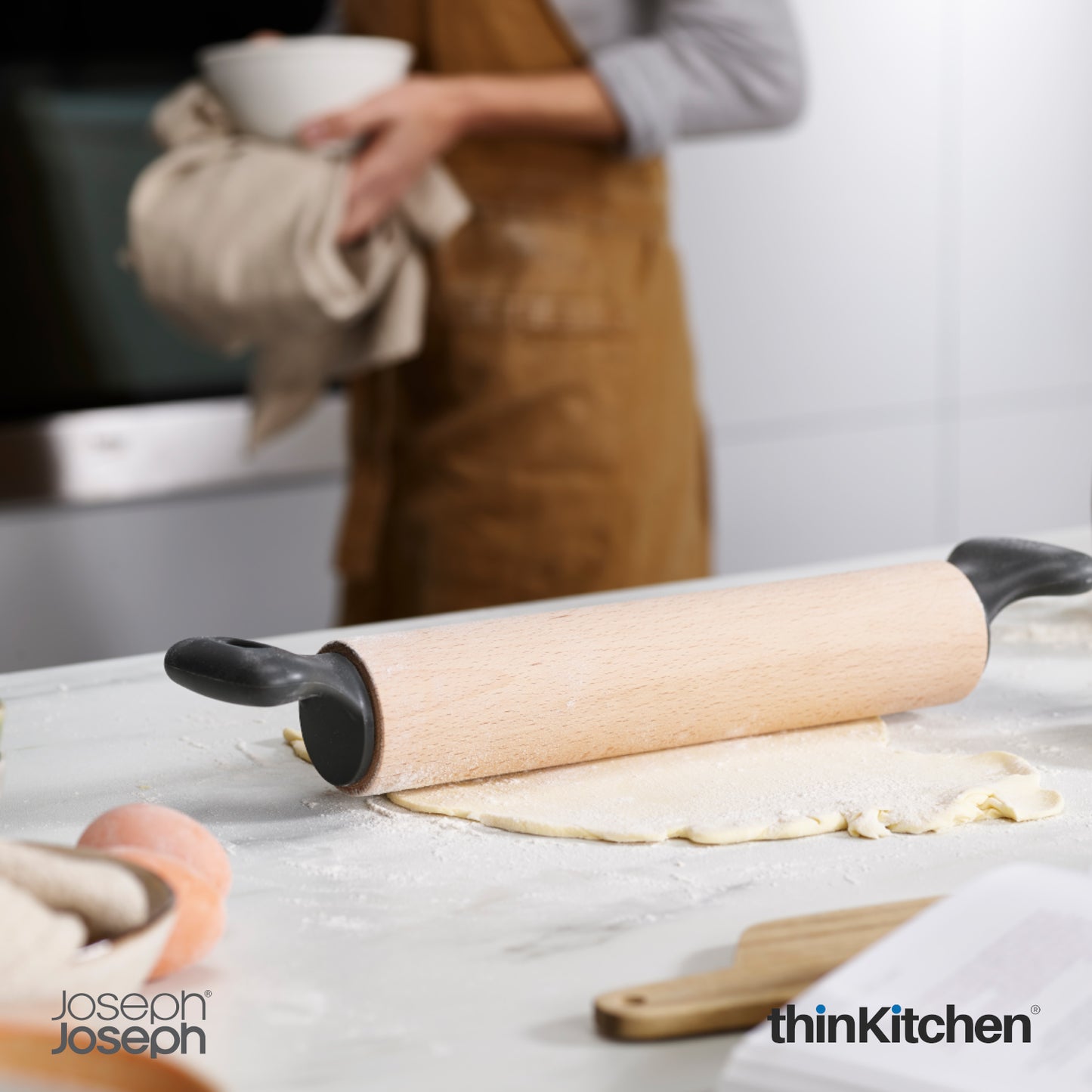 Joseph Joseph Grip Pin Ergonomic Rolling Pin