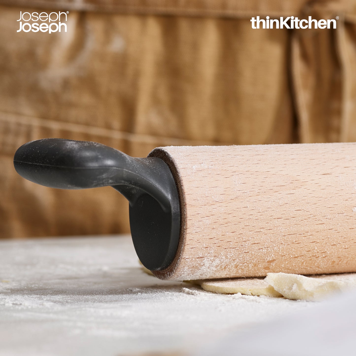 Joseph Joseph Grip Pin Ergonomic Rolling Pin