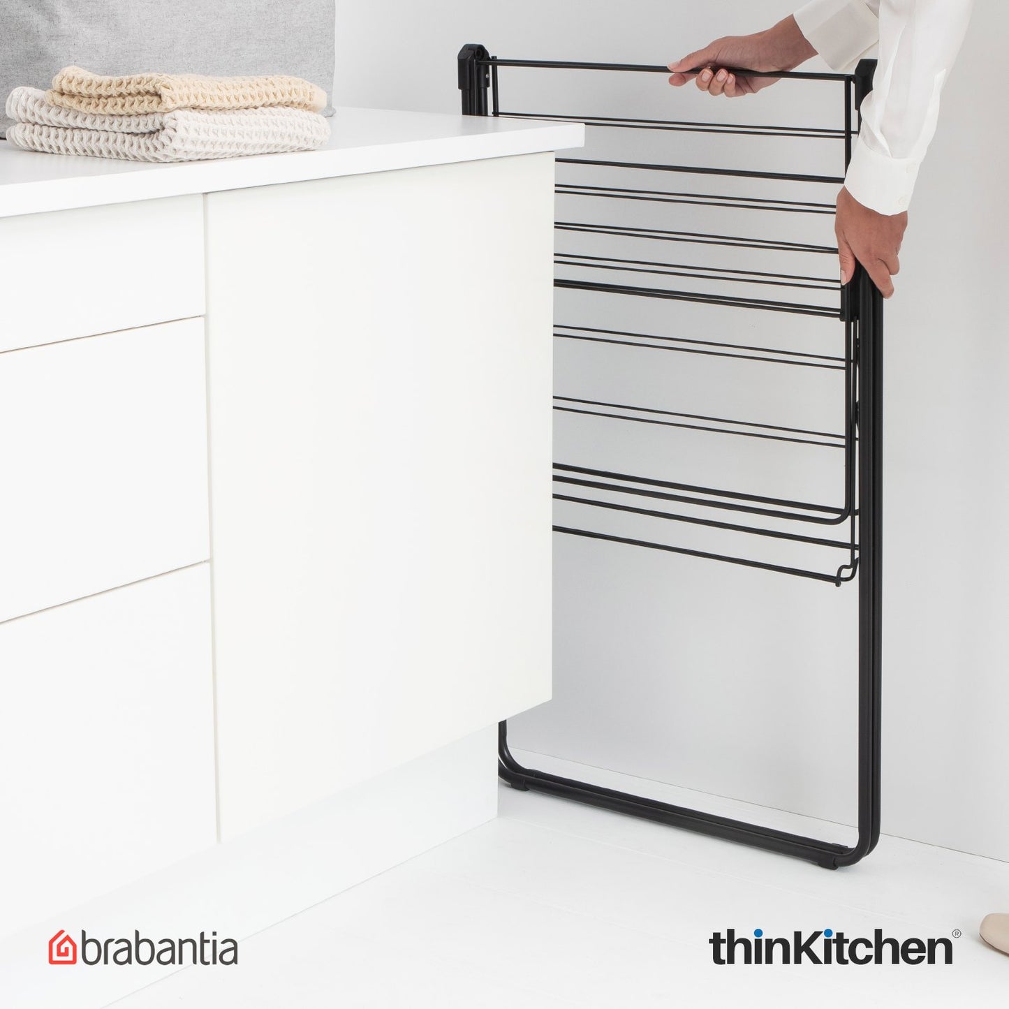 Brabantia Hangon Drying Rack 15 Meters Matt Black