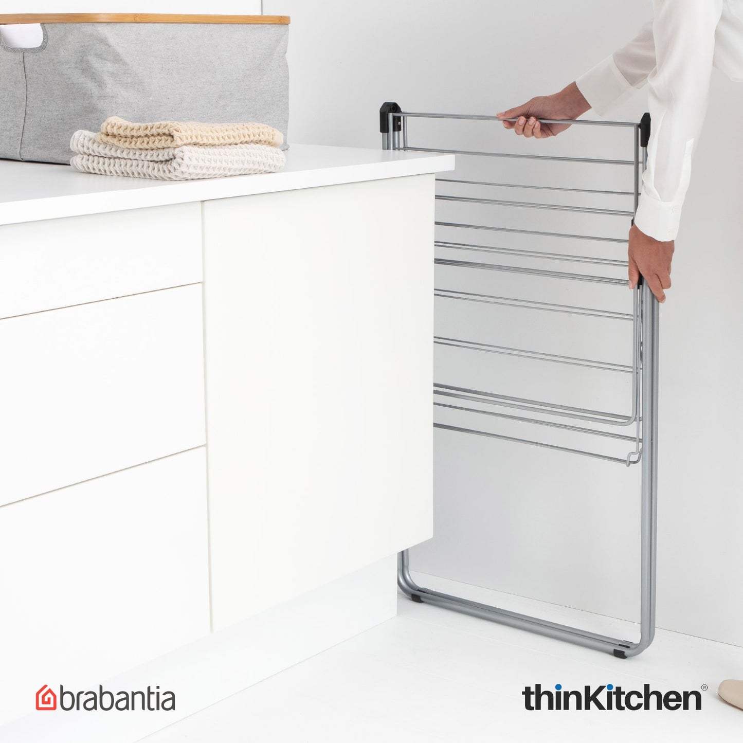 Brabantia Hangon Drying Rack 15 Meters Metallic Grey