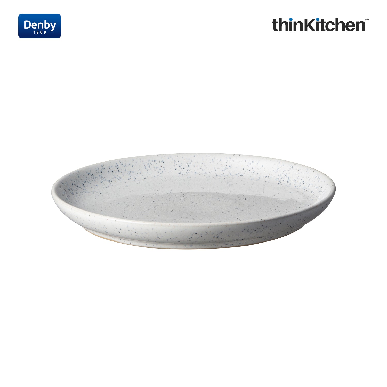 Denby Studio Blue Chalk Small Coupe Plate - 1