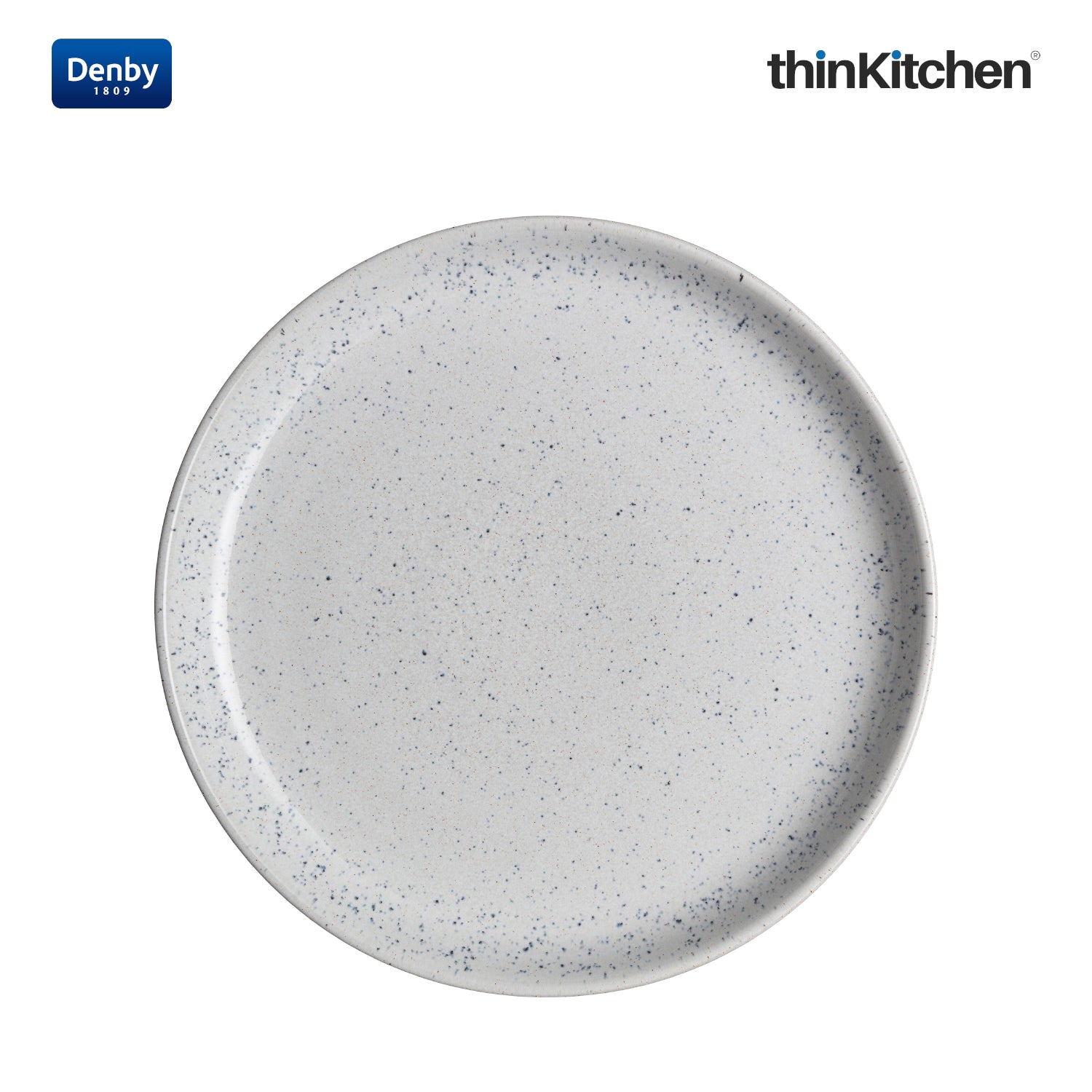 Denby Studio Blue Chalk Small Coupe Plate - 2