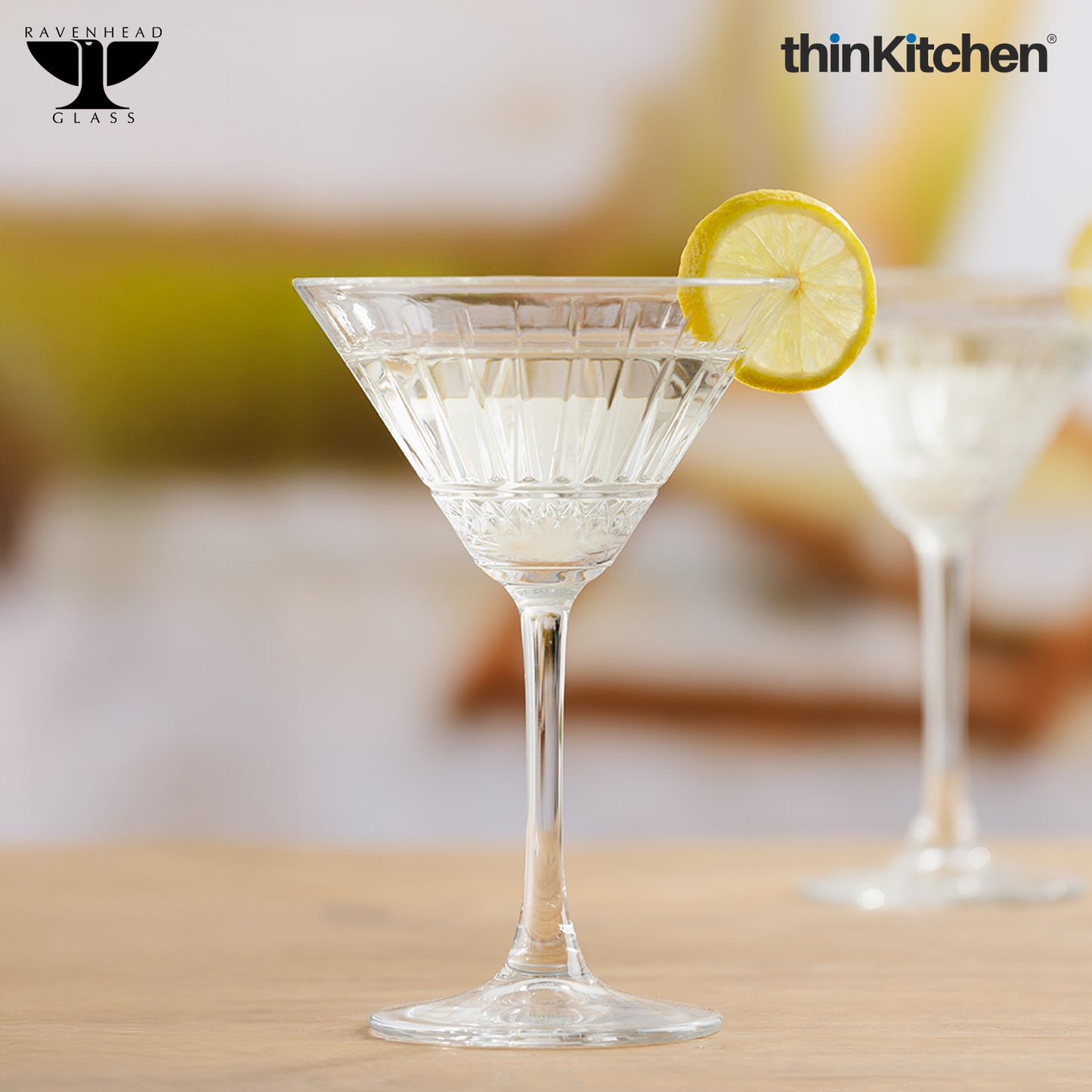 Ravenhead Winchester Martini Glasses Set of 2 – 230ml Cocktail Glasses