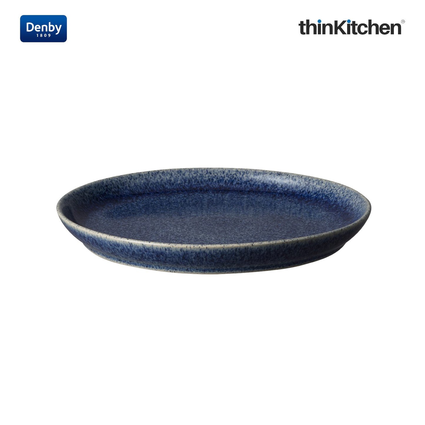 Denby Studio Blue Cobalt Coupe Dinner Plate