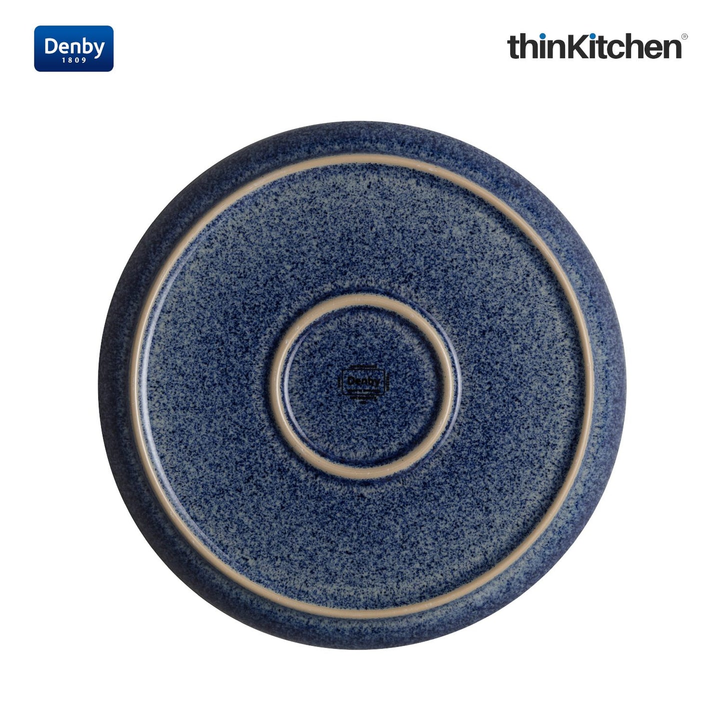 Denby Studio Blue Cobalt Coupe Dinner Plate