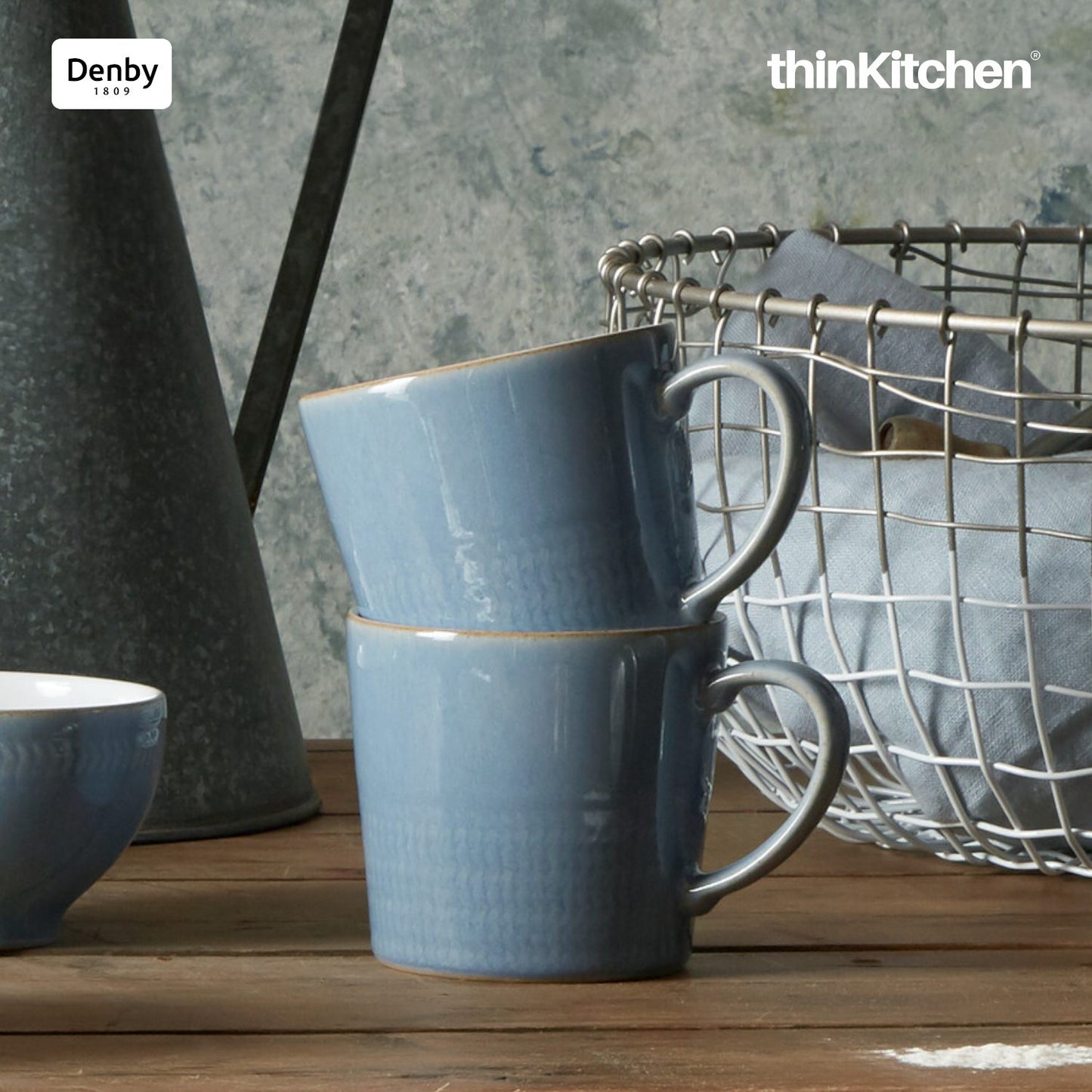 Denby Natural Denim Textured Large Mug