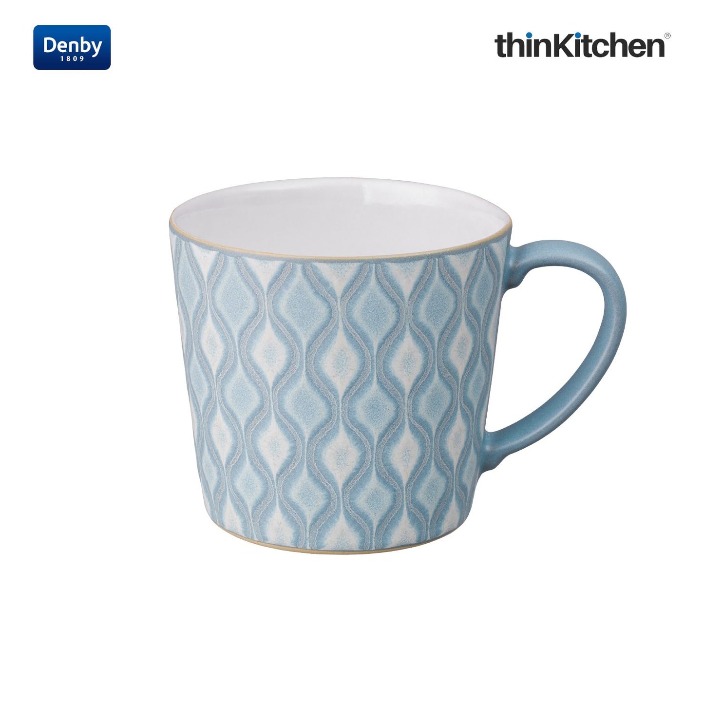 Denby Impression Blue Hourglass Large Mug