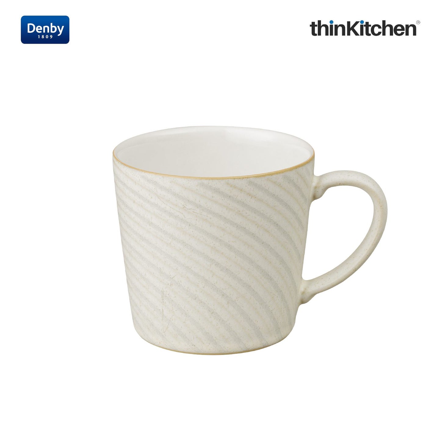 Denby Impression Cream Spiral Large Mug