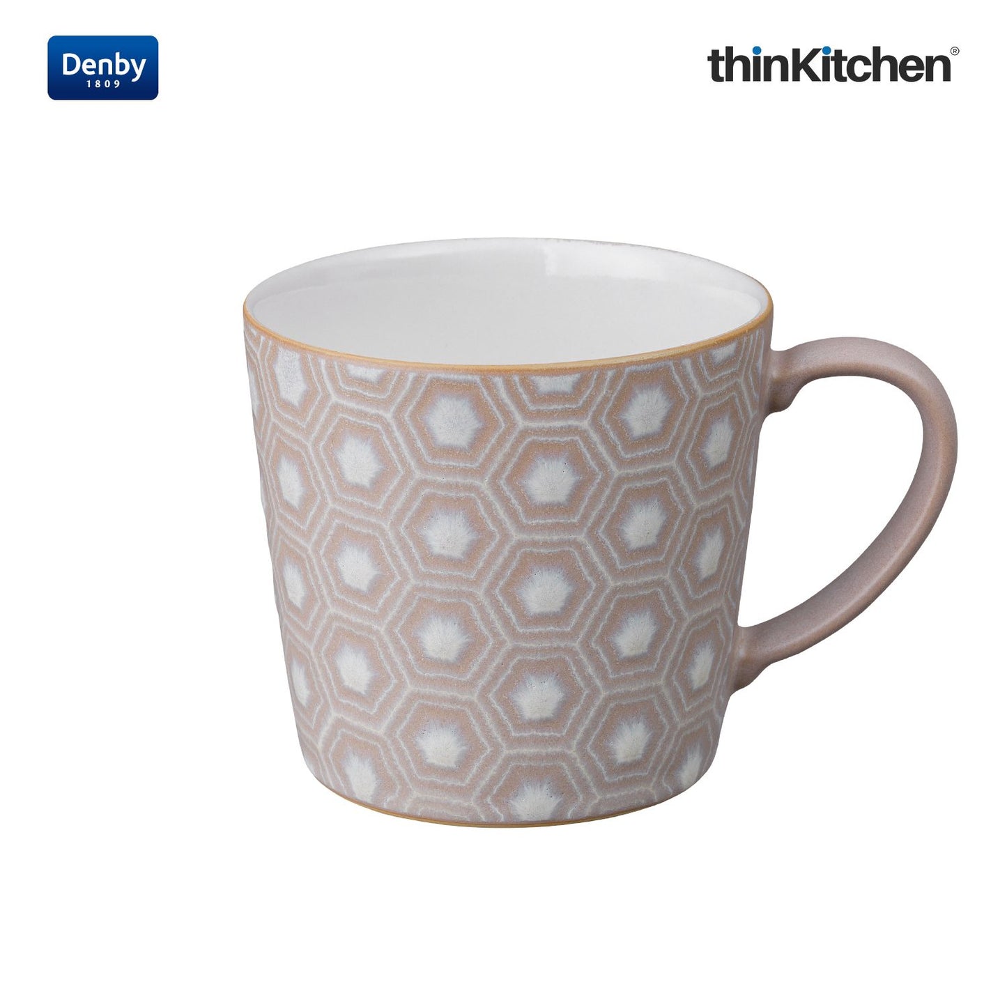 Denby Impression Pink Hexagon Large Mug