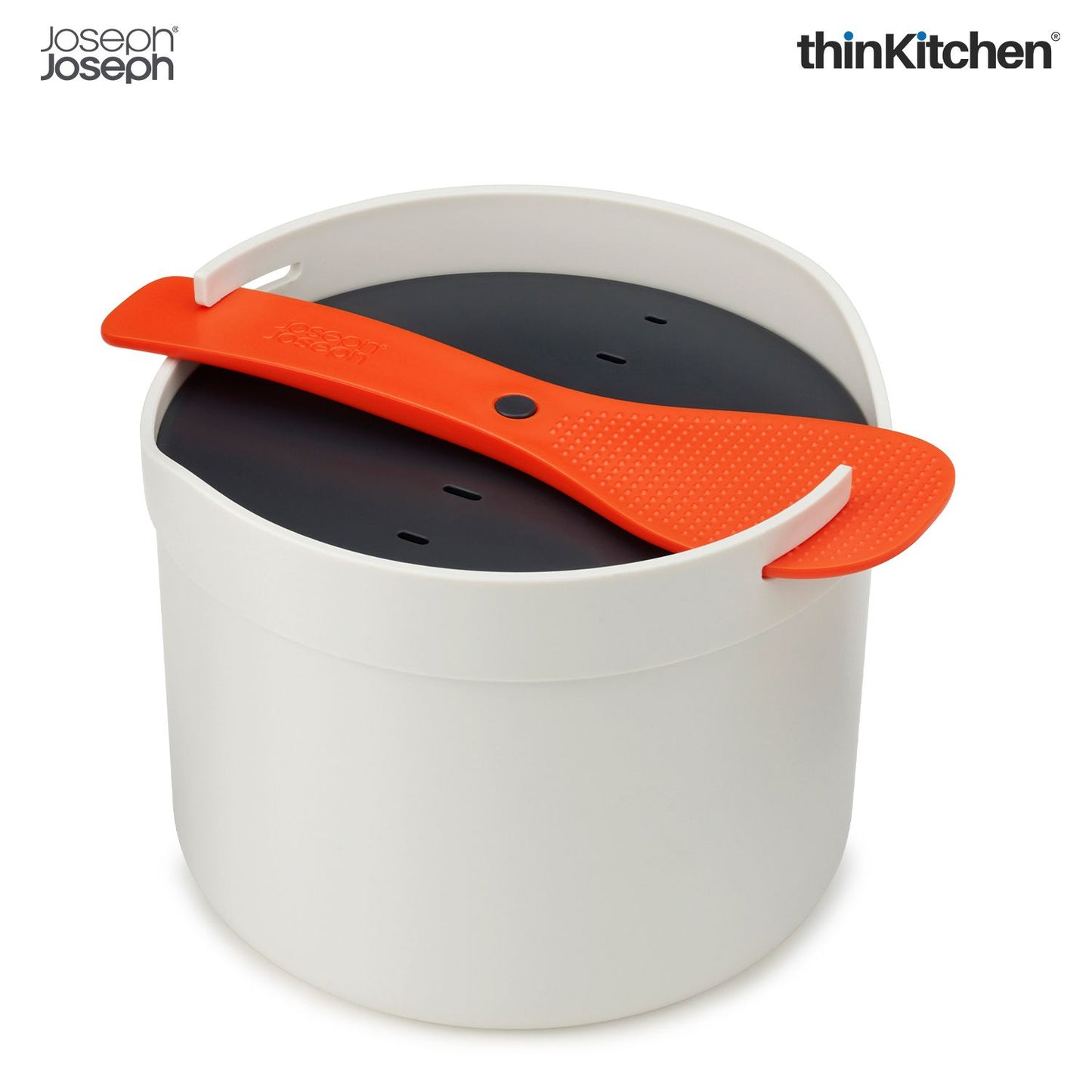 Joseph Joseph M Cuisine Microwave Plastic Rice Cooker - Orange/Beige