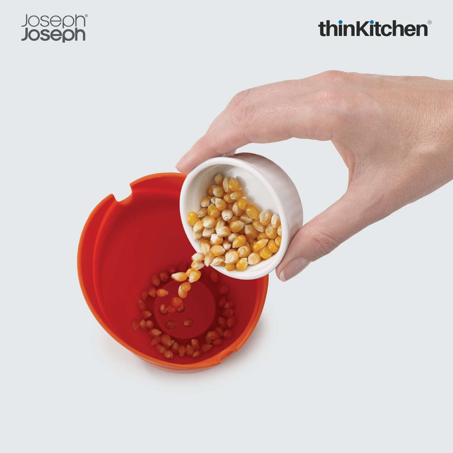 Joseph Joseph M-Cuisine Silicone Popcorn Maker Set of 2 | Microwave Single-Serve Popcorn Bowl | No-Oil Healthy Snack Maker - 4