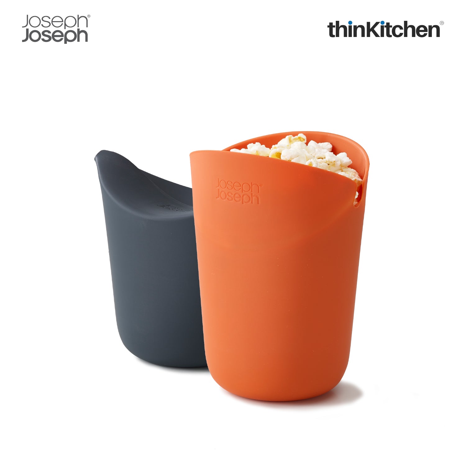 Joseph Joseph M-Cuisine Silicone Popcorn Maker Set of 2 | Microwave Single-Serve Popcorn Bowl | No-Oil Healthy Snack Maker - 5