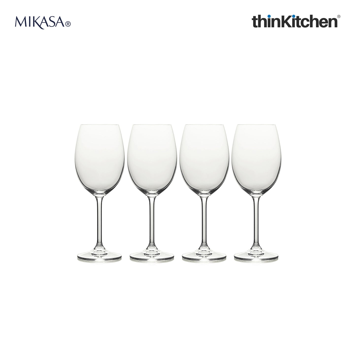 Mikasa Julie White Wine Glasses Set Of 4 468ml