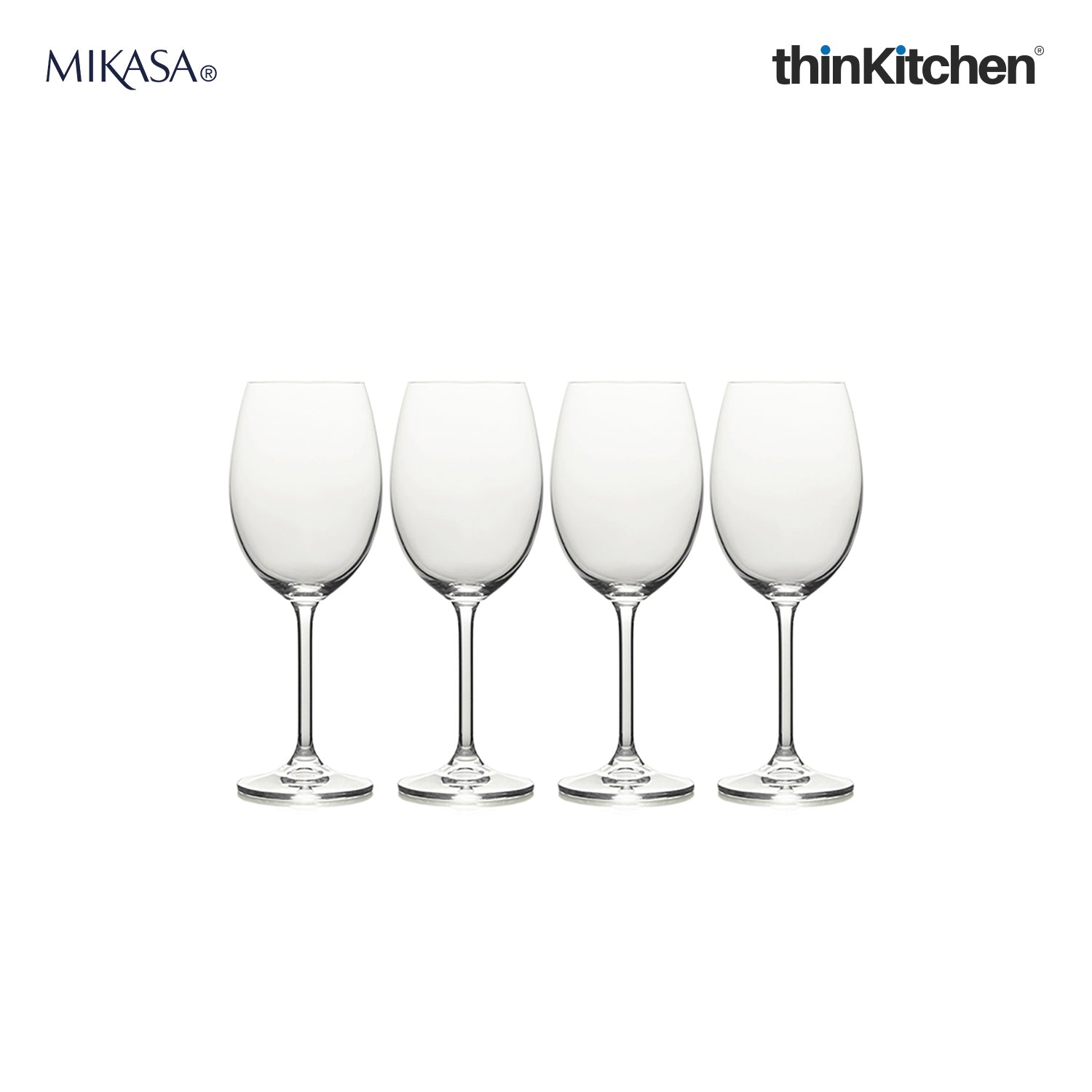 Mikasa Julie White Wine Glasses Set Of 4 468ml - 4