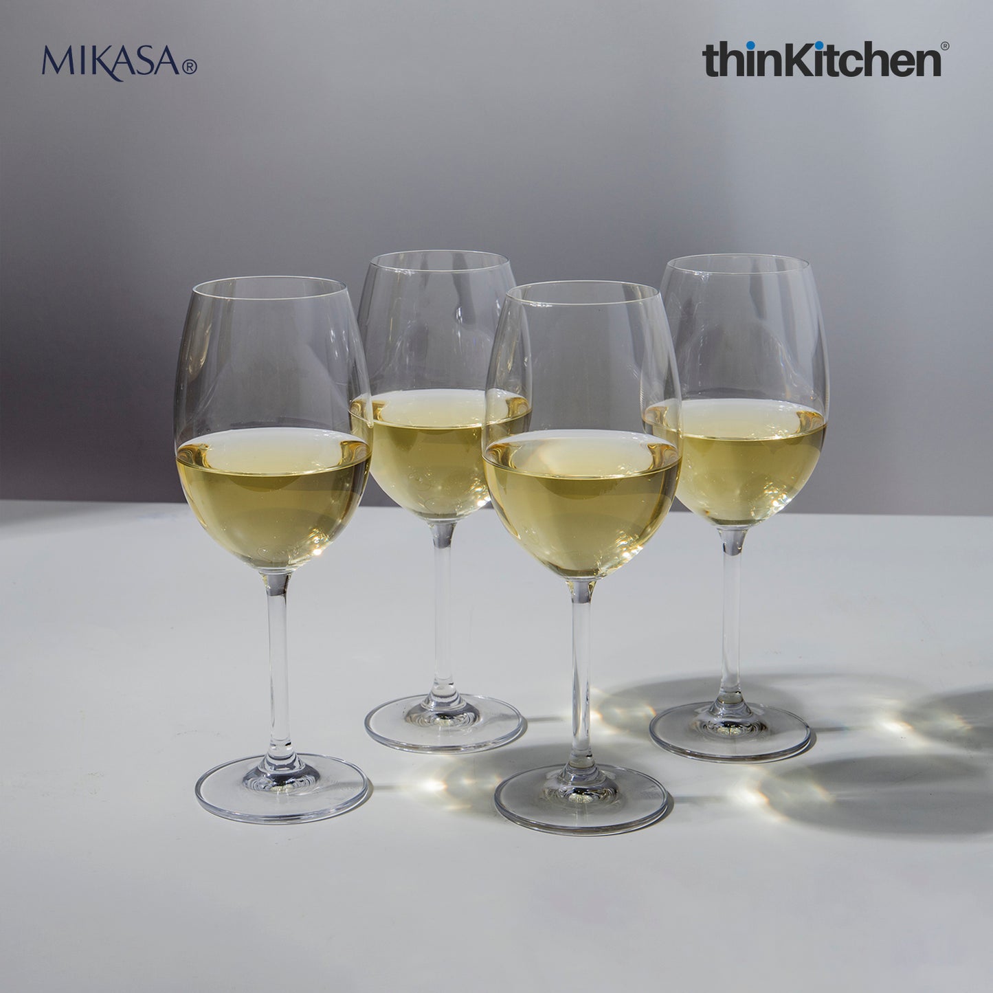Mikasa Julie White Wine Glasses Set Of 4 468ml