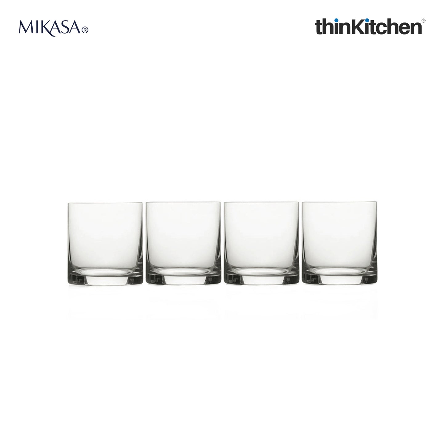 Mikasa Julie Double Old Fashioned Glasses Set Of 4 426ml
