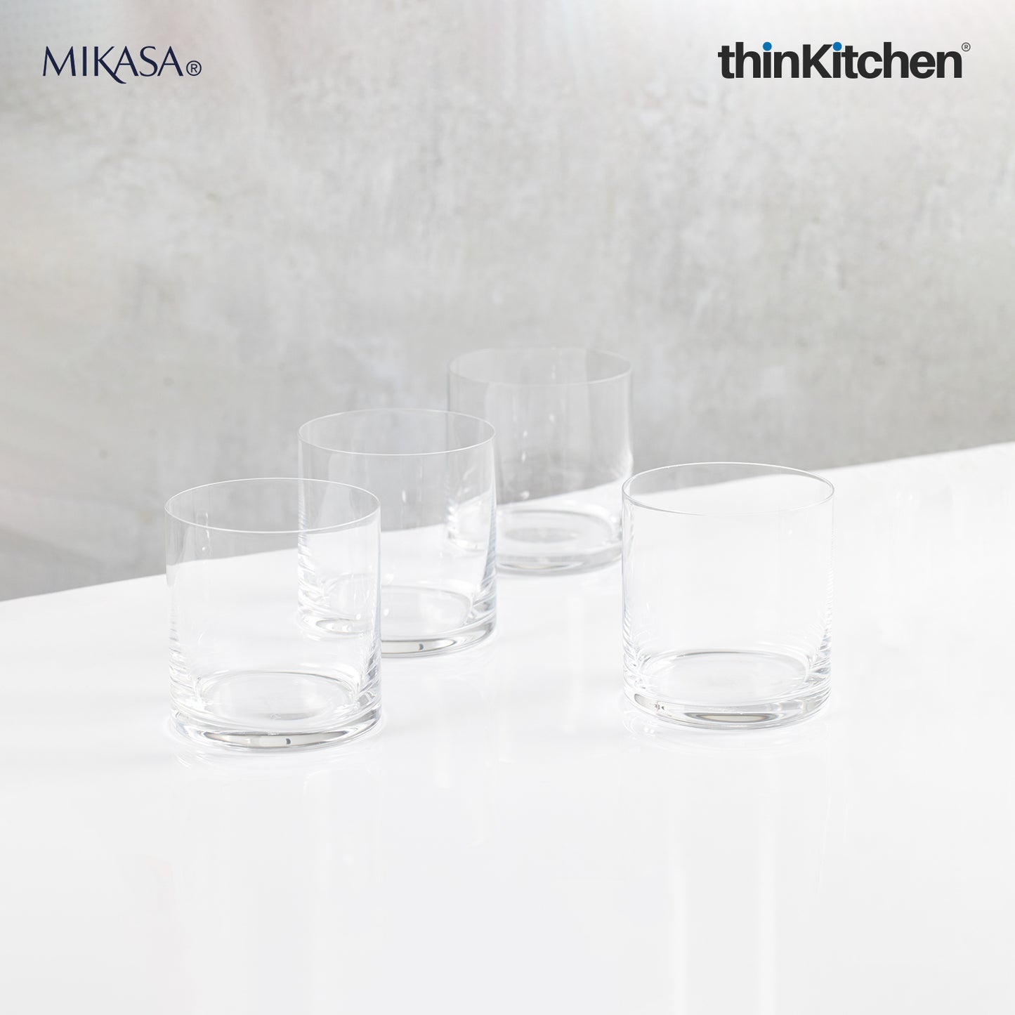 Mikasa Julie Double Old Fashioned Glasses Set Of 4 426ml