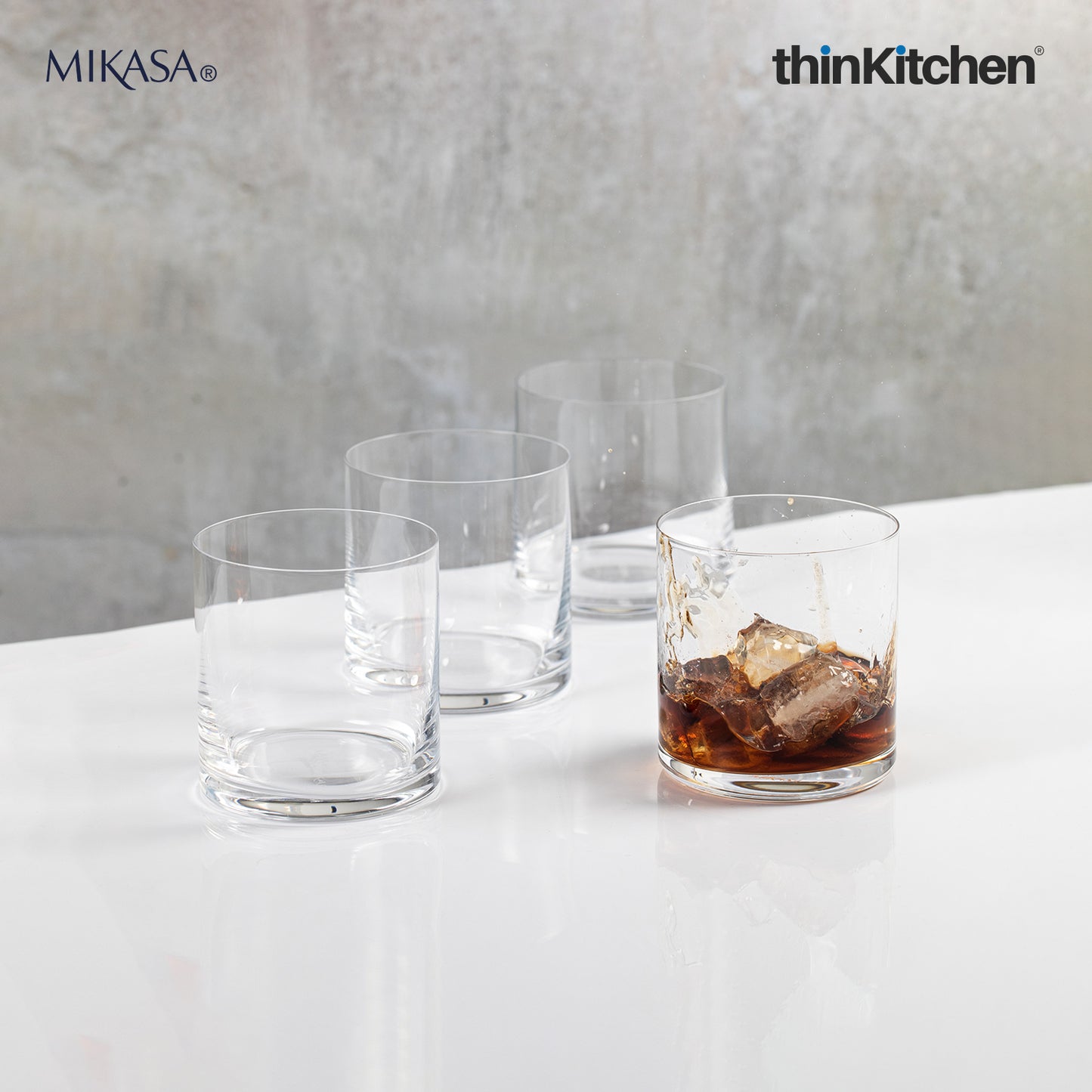 Mikasa Julie Double Old Fashioned Glasses Set Of 4 426ml
