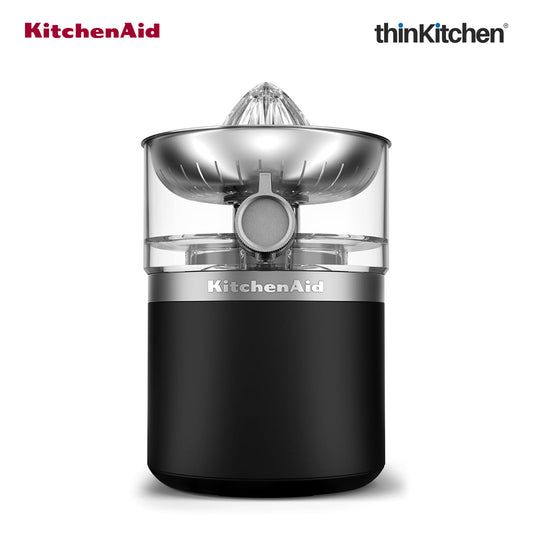 KitchenAid Go Cordless Electric Citrus Juicer, Orange & Lemon Presser, 473ml, Black Matte – Battery Sold Separately