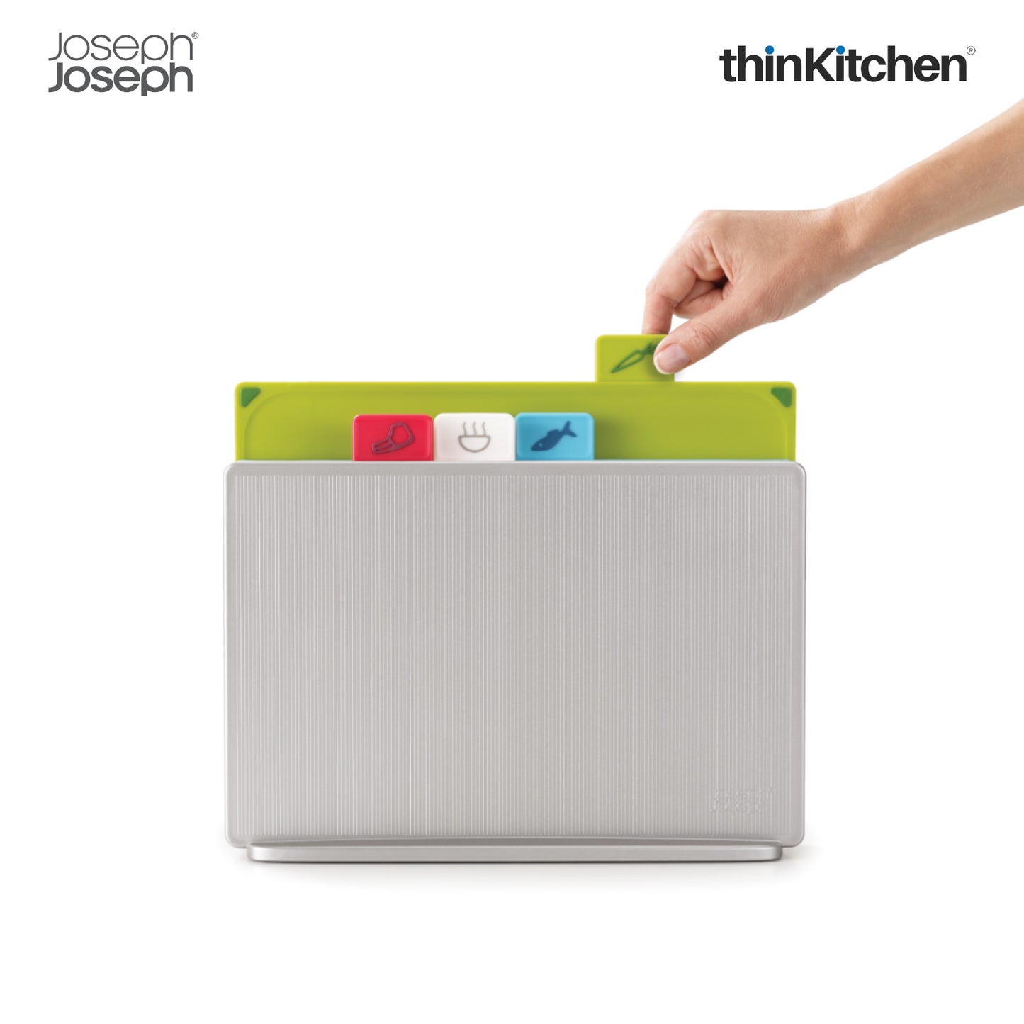 Joseph Joseph Index Chopping Board Set Silver