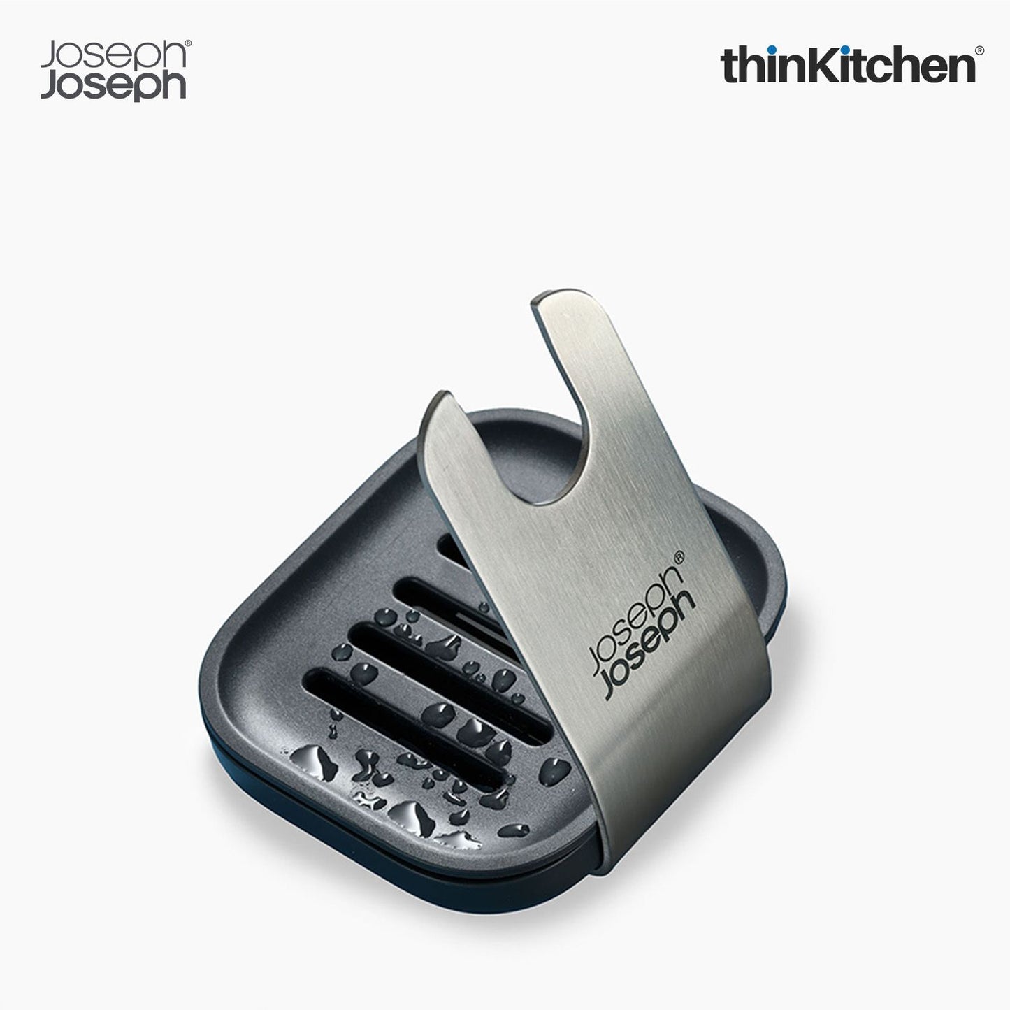 Joseph Joseph SinkTech Soap-disp palm brush with stand