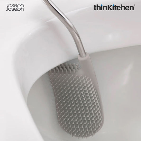 Joseph Joseph Bathroom Toilet Brush with Storage Caddy – Flex Plus , Grey | UK Crafted For thinKitchen