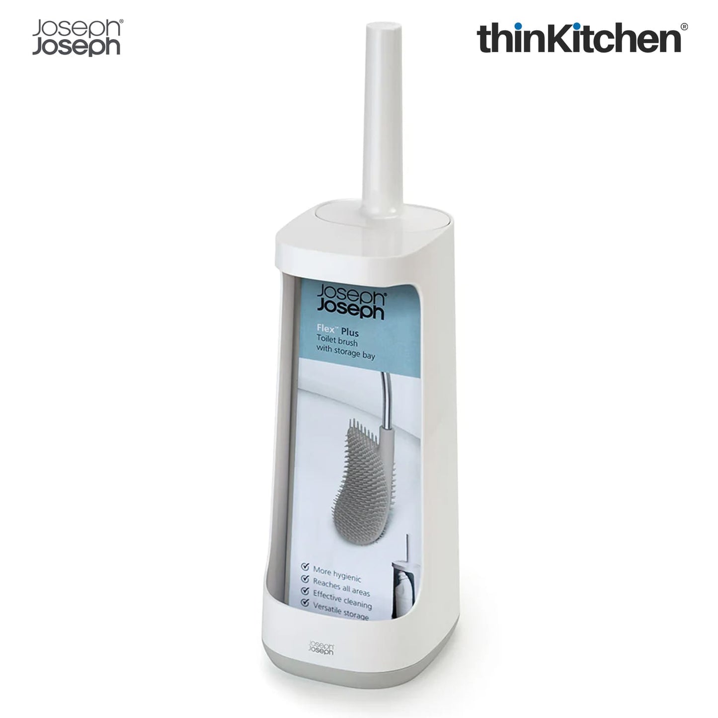 Joseph Joseph Bathroom Flex Plus Toilet Brush (Grey)