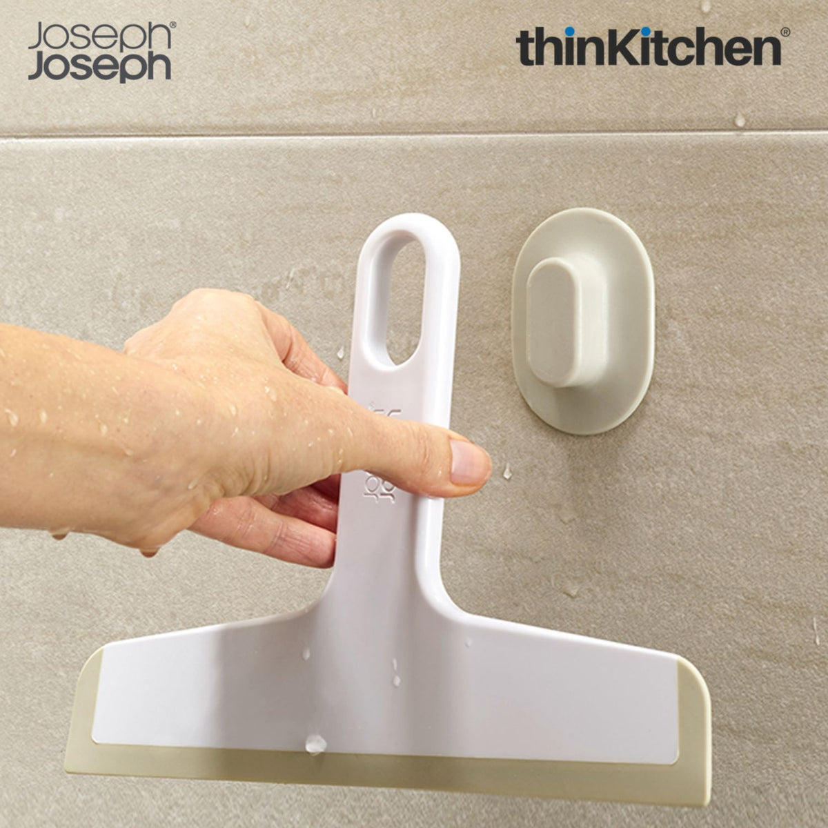 Joseph Joseph Duo Slimline Squeegee with Suctioncup Holder thinK...
