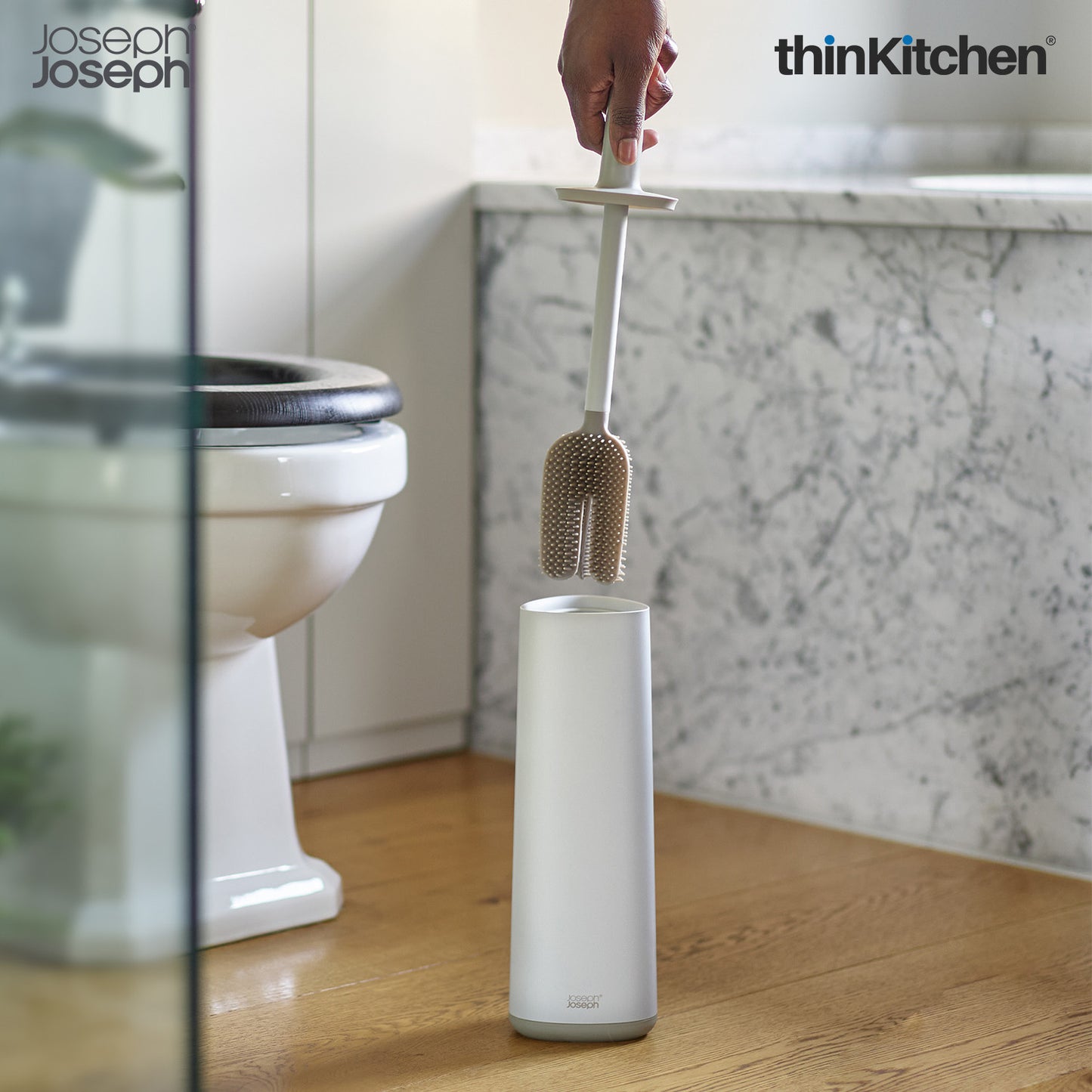 Joseph Joseph Flex 360 Advanced Toilet Brush with Matte Finish