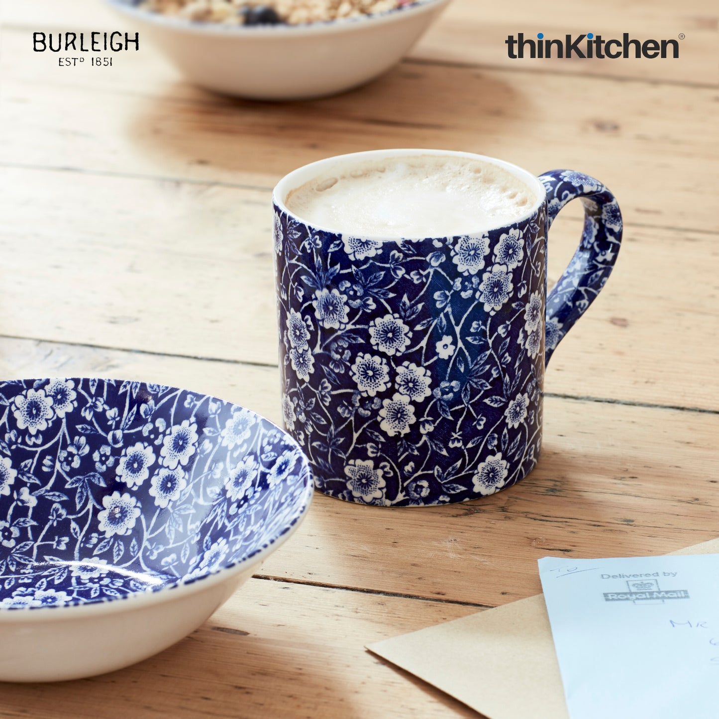Burleigh Blue Calico Mug 284ml