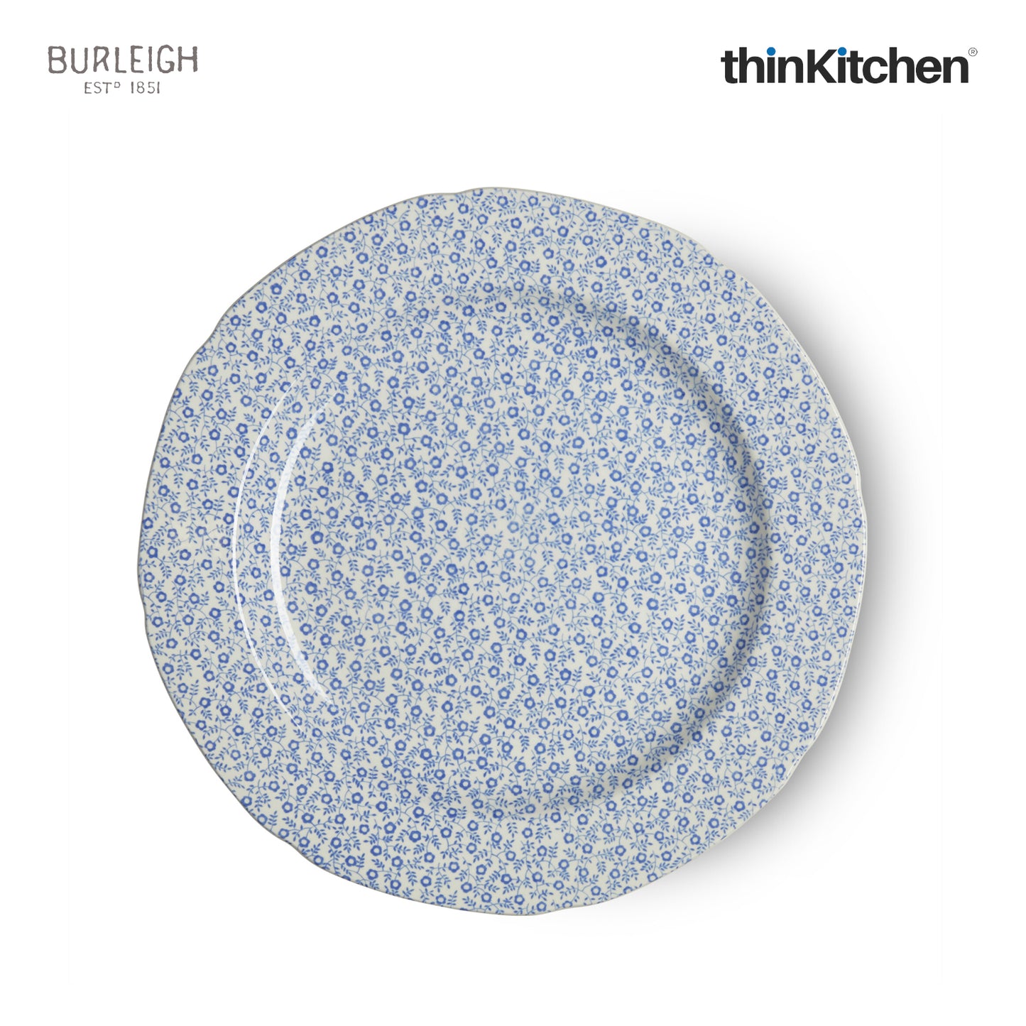 Burleigh Blue Felicity Plate 26 5cm