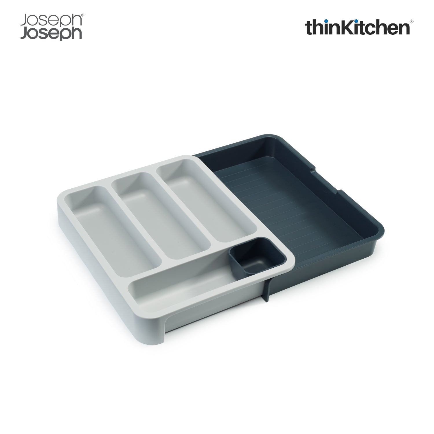 Joseph Joseph DrawerStore Expandable Cutlery Tray | Silicone Cutlery Tray | Smart Cutlery Drawer Organizer - 2