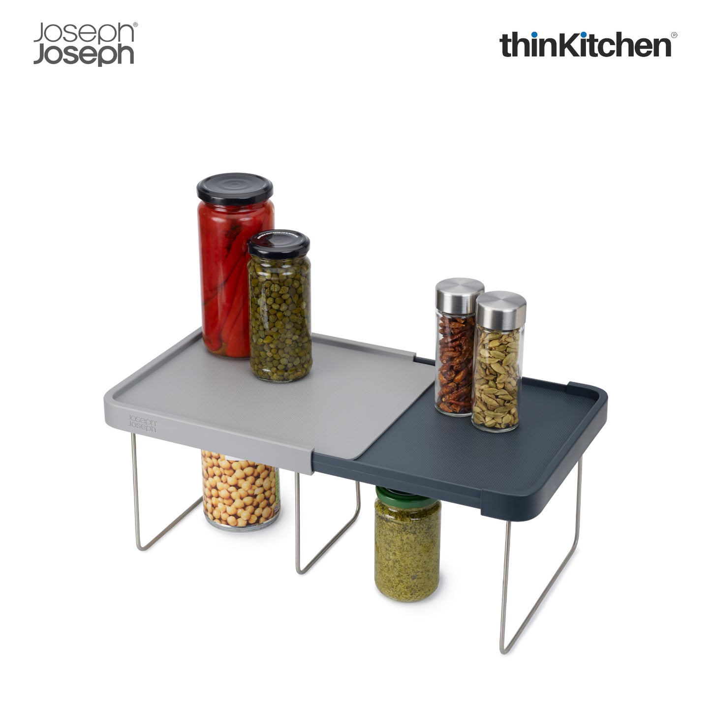 Joseph Joseph Cupboardstore Expandable Shelf Grey