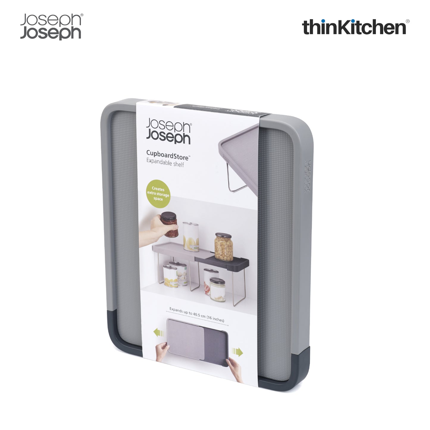 Joseph Joseph Cupboardstore Expandable Shelf Grey