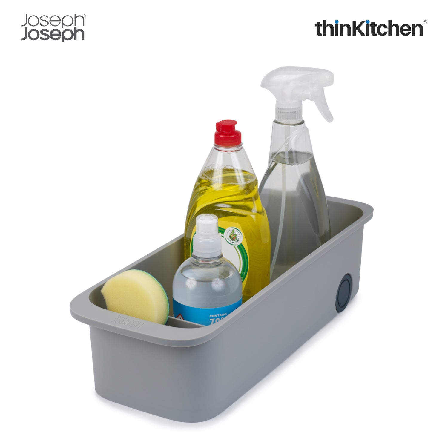 Joseph Joseph CupboardStore Easy Access Storage Caddy – Grey | Premium Under-Sink Organiser - 7
