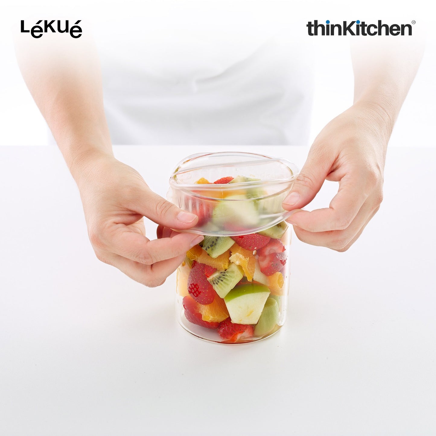 LÉKUÉ Premium Platinum Silicone Stretch Lids Set of 3 | Airtight Reusable Food Covers 11–24cm