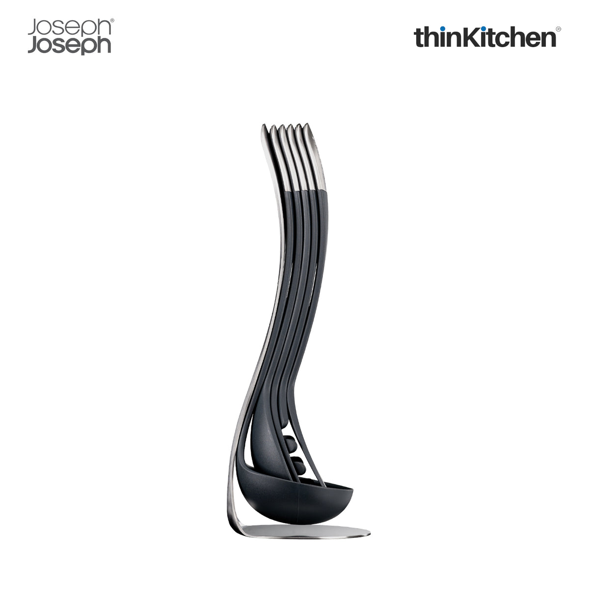 Joseph Joseph Nest 5piece Utensils Set Grey thinKitchen