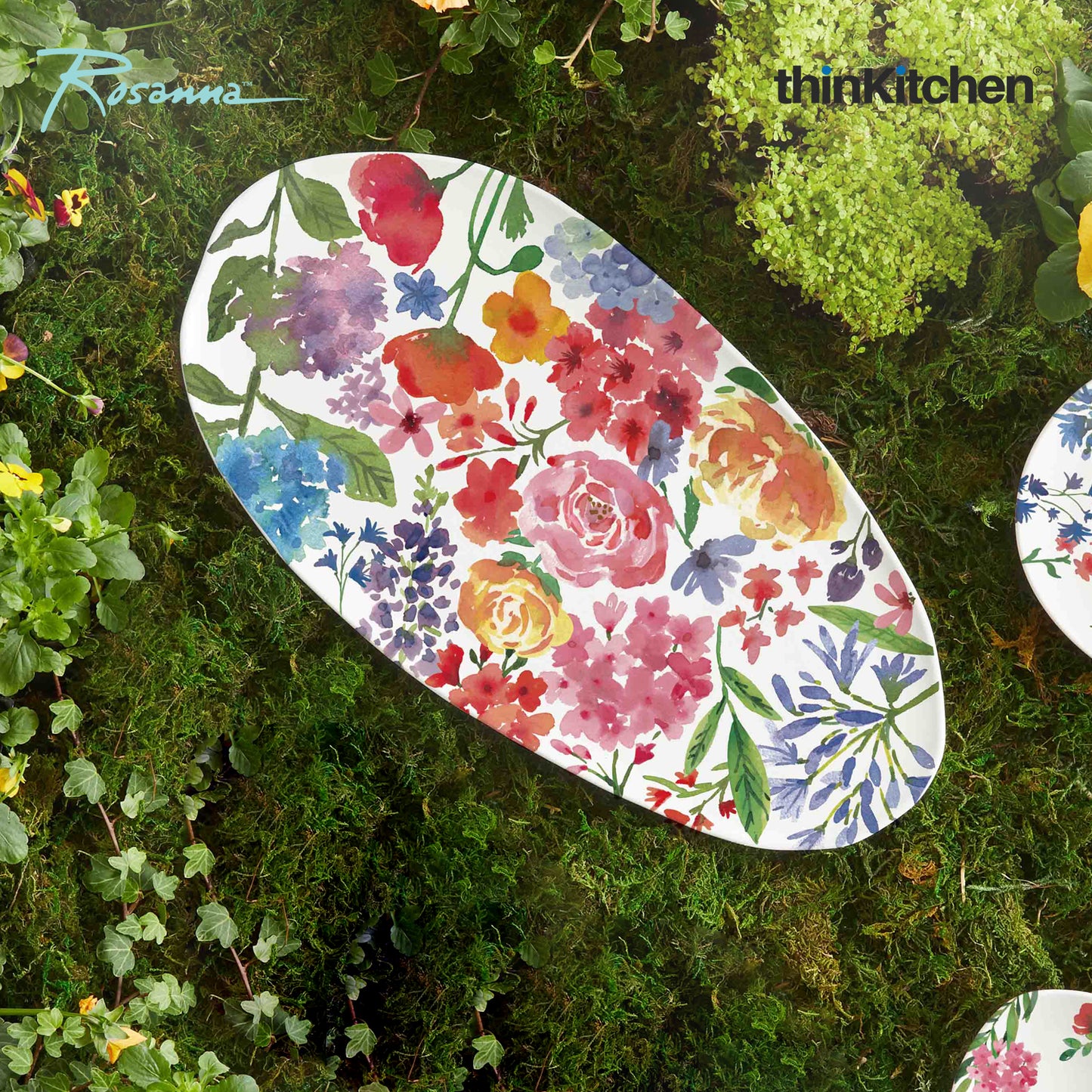 Rosanna Natures Table Floral Platter