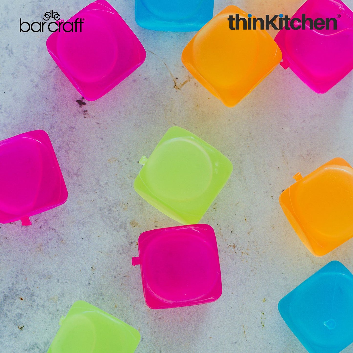 BarCraft Pack of 18 Reusable Ice Cubes