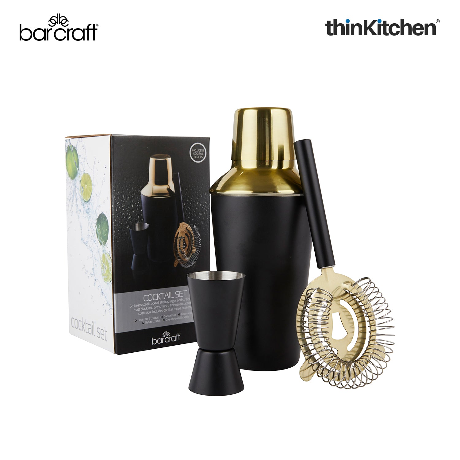 Barcraft 3 Pc Cocktail Making Set - 5