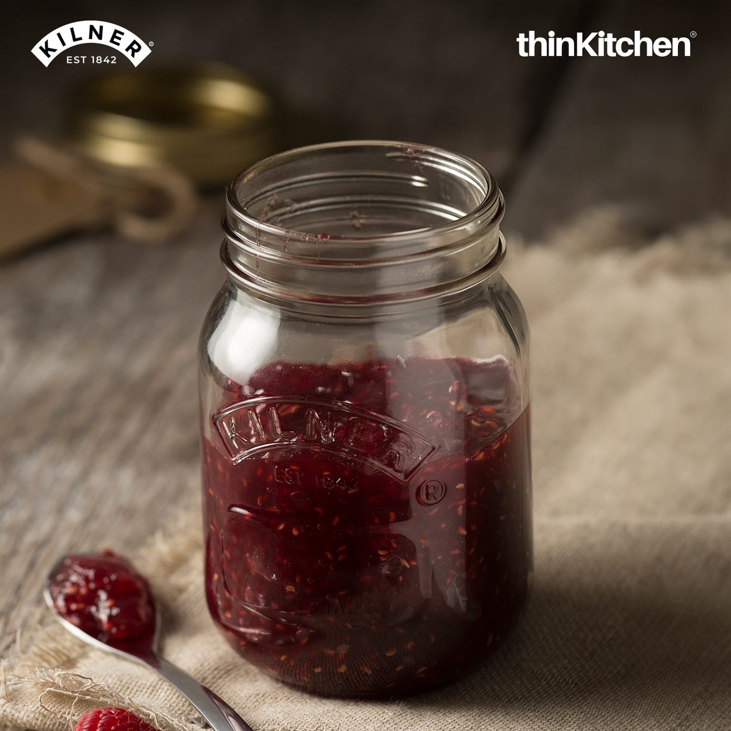 Kilner Set of 6 Preserve Jars - 1 Litre