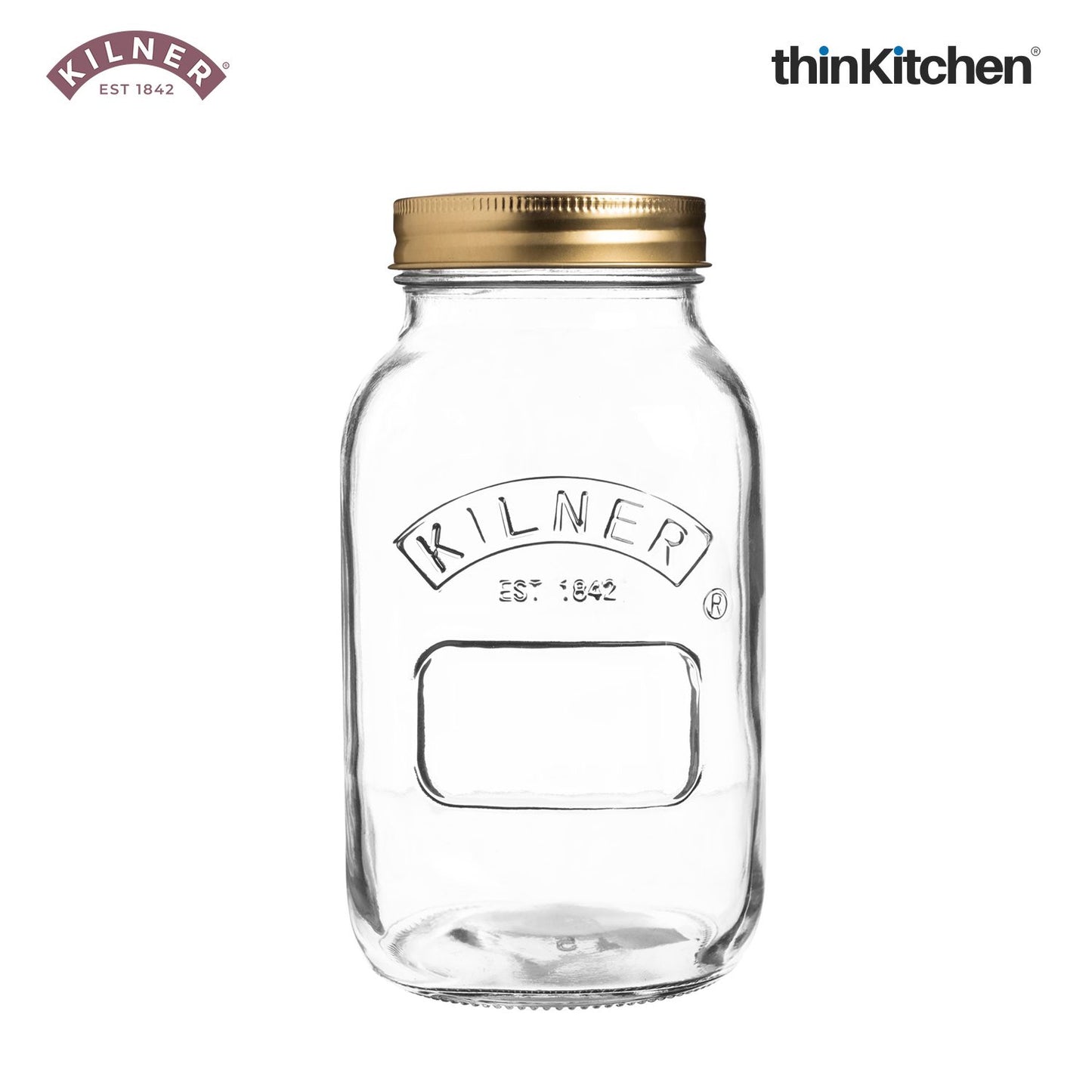 Kilner Set of 6 Preserve Jars - 1 Litre
